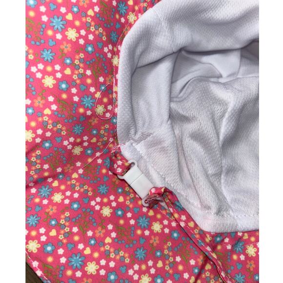 LOT of 2 Kids Flower Bucket Sun Protection Hat UPF/UV 50+ Adjustable Drawstring - Picture 8 of 9